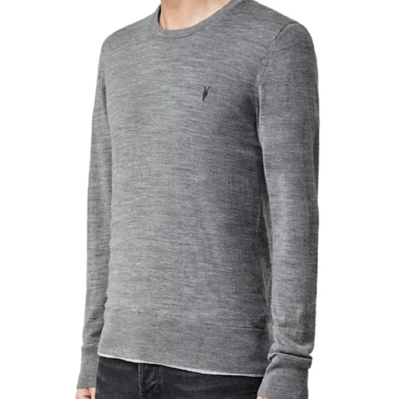 AllSaints Mode 100% Merino Crewneck Mens Sweater Size XXL NWOT - Picture 2 of 8